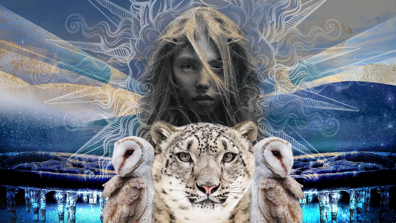 The Four Directions. NORTH — soul collage by Tulaya Pornpiriyakulchai