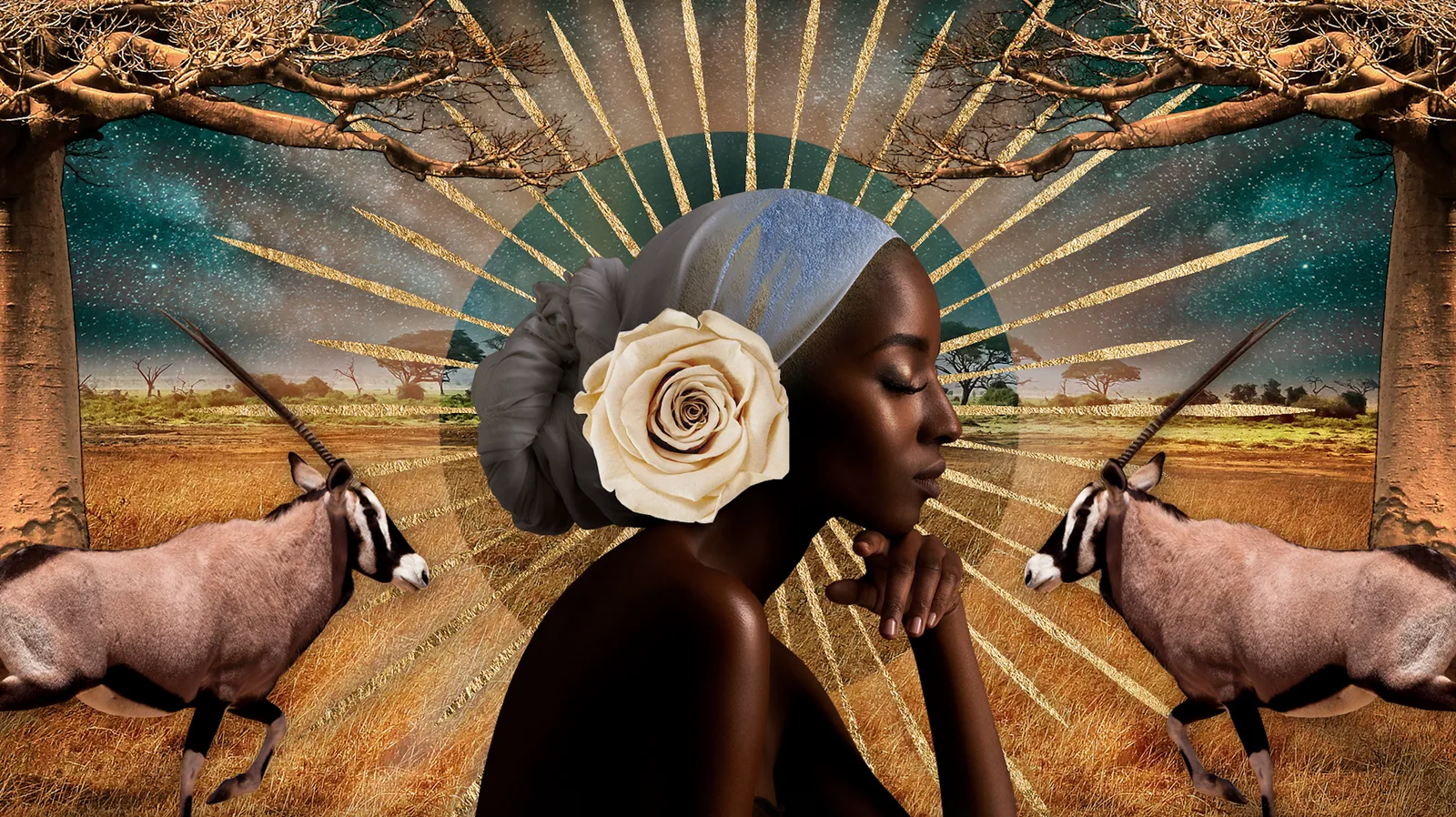 The Four Directions. SOUTH — soul collage by Tulaya Pornpiriyakulchai